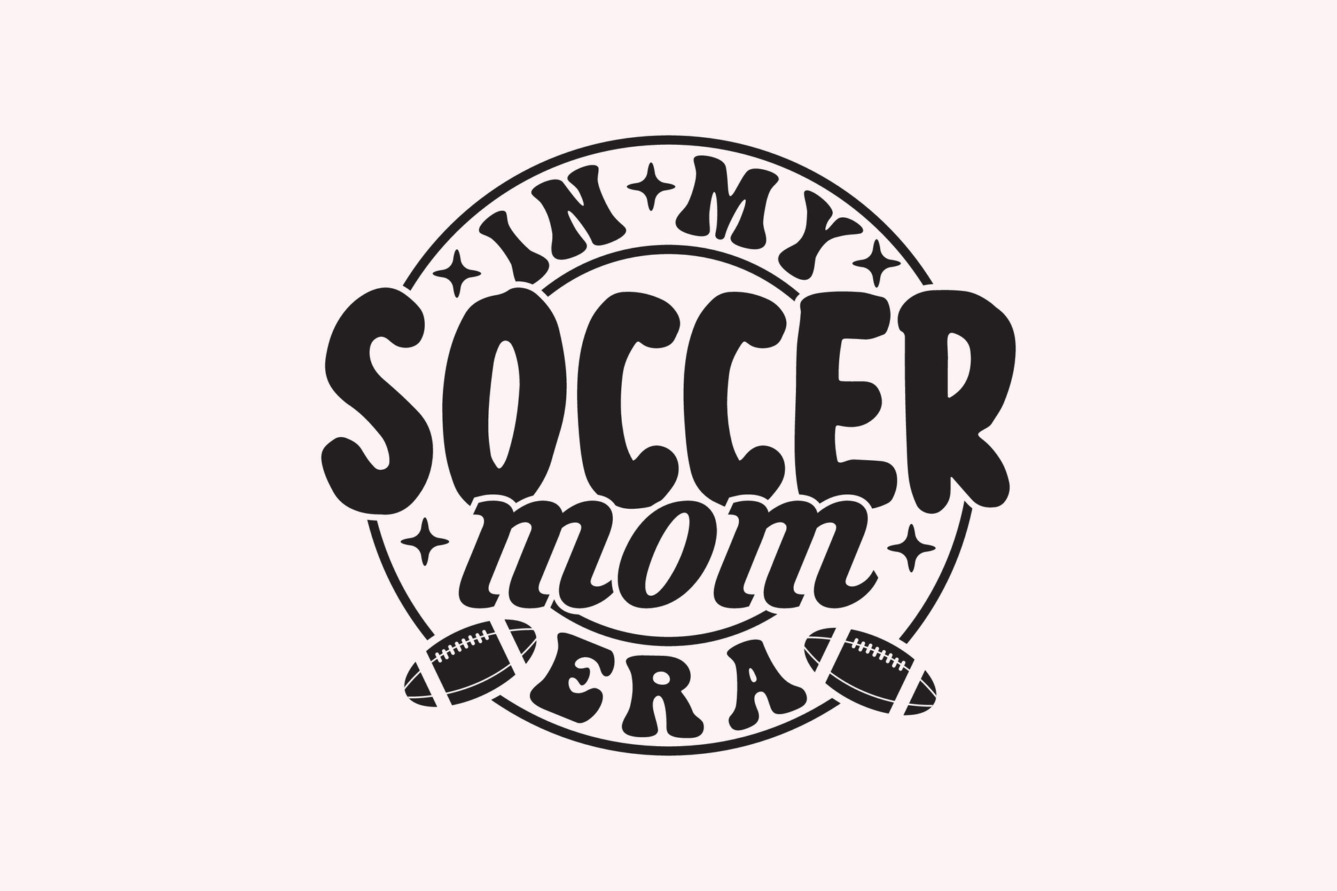 In My Soccer Mom Era eps, Retro Mama t-shirt Design 27713680 Vector Art
