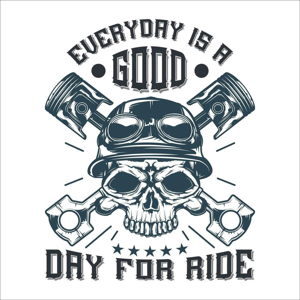 Stylish , fashionable  and awesome Biker and motorcycle typography  illustrator vector