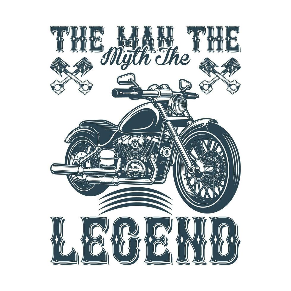 Stylish , fashionable  and awesome Biker and motorcycle typography  illustrator vector