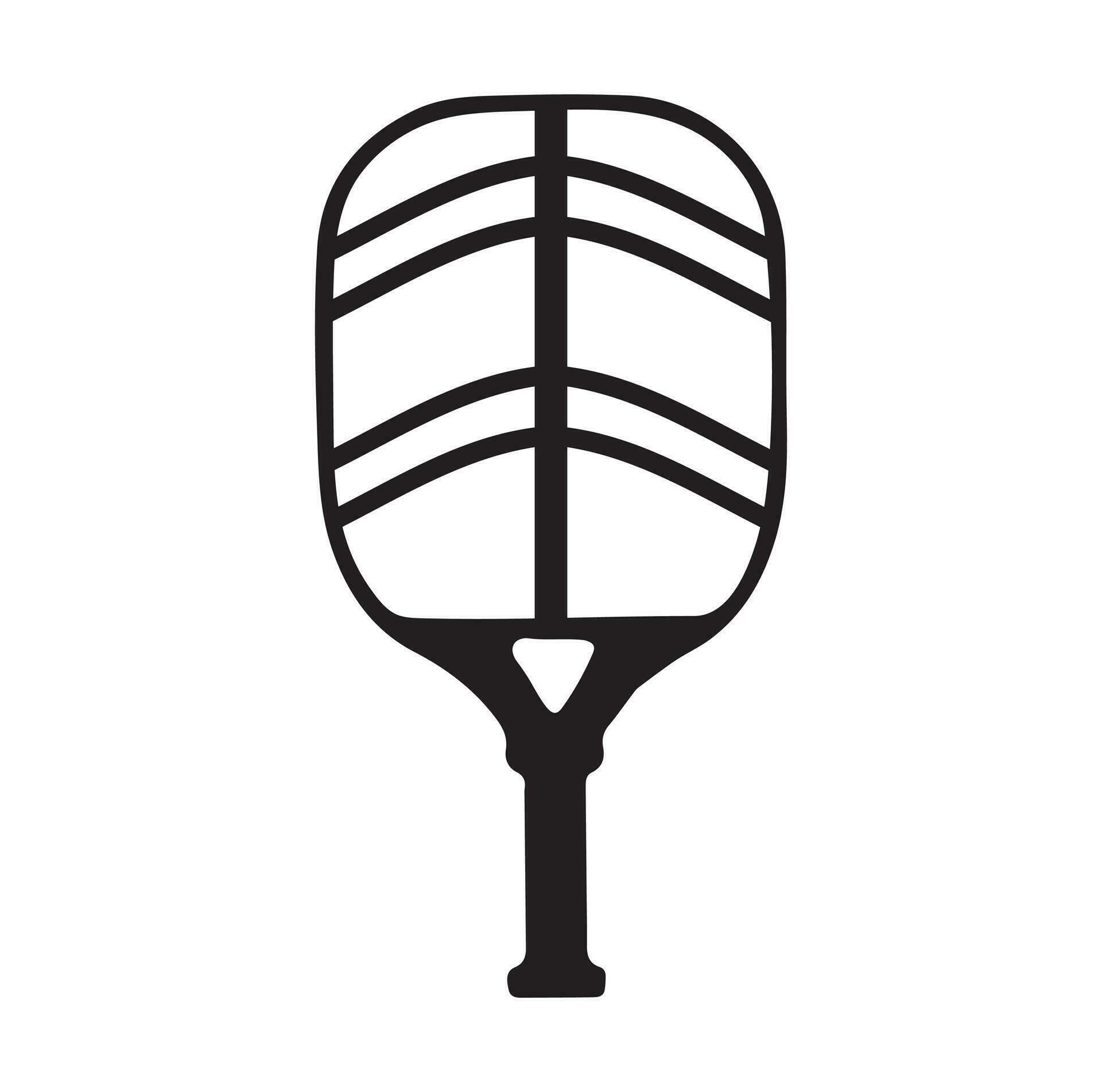 Pickleball vector And Pickleball Paddles Sign Symbol Icon Vector