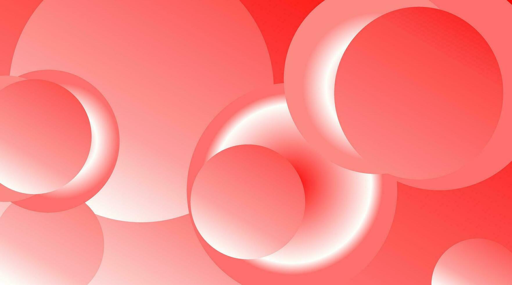 Red abstract background. Dynamic shapes composition. vector