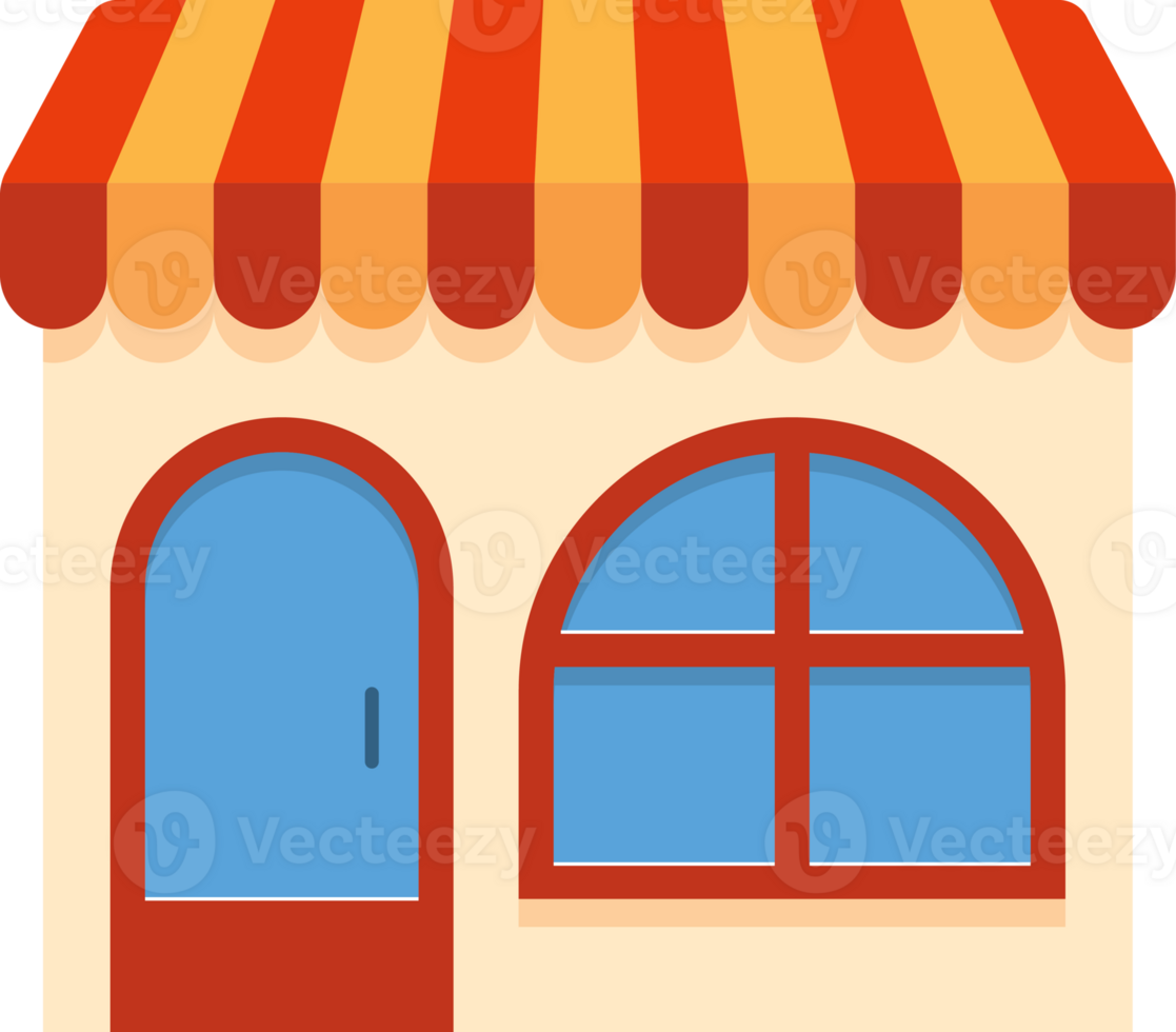 Retail shop flat icon png