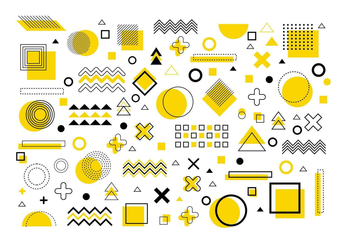 geométrico diseño elementos vector conjunto