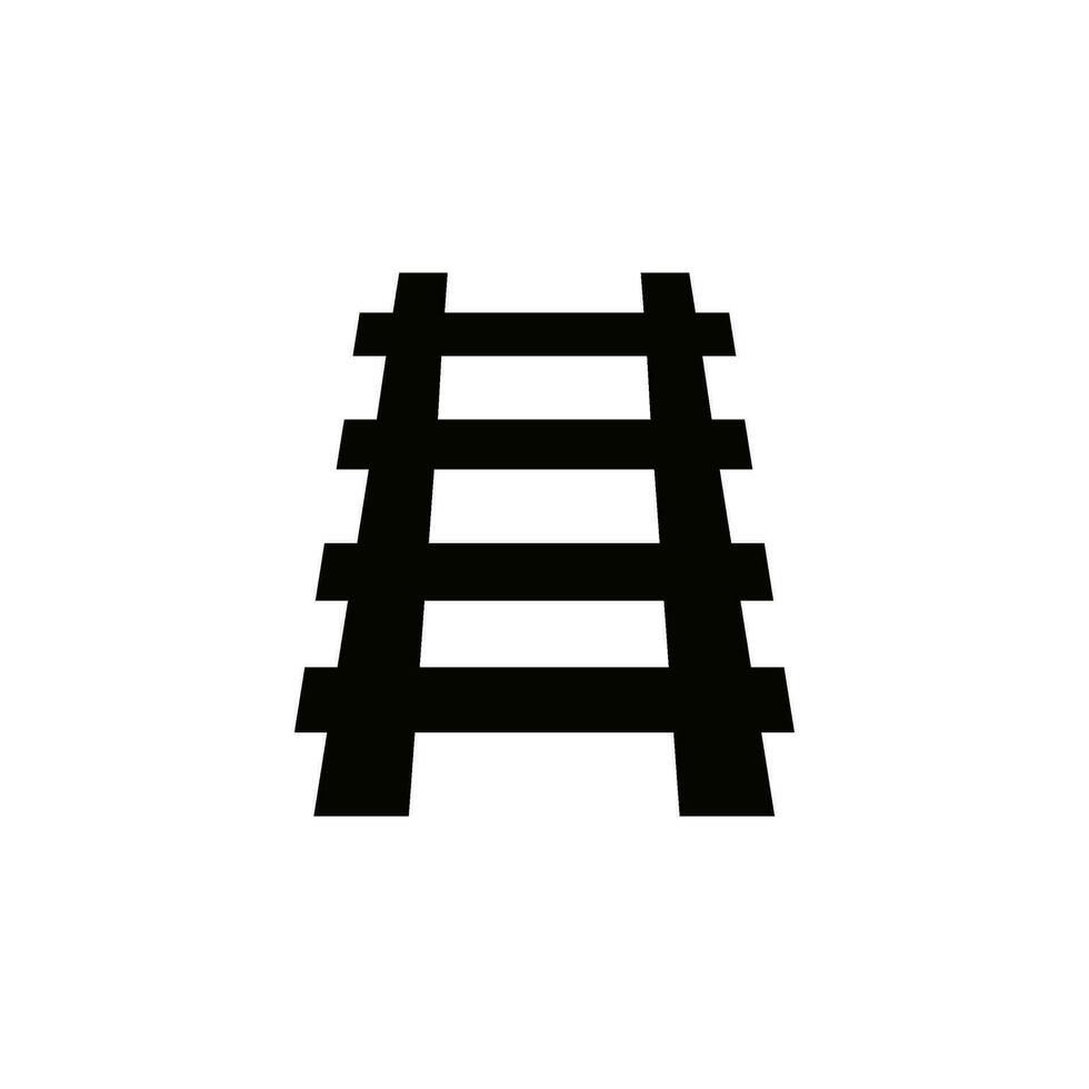 railroad flat style vector icon