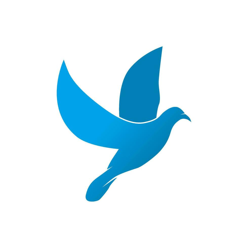 sencillo pájaro vector logo