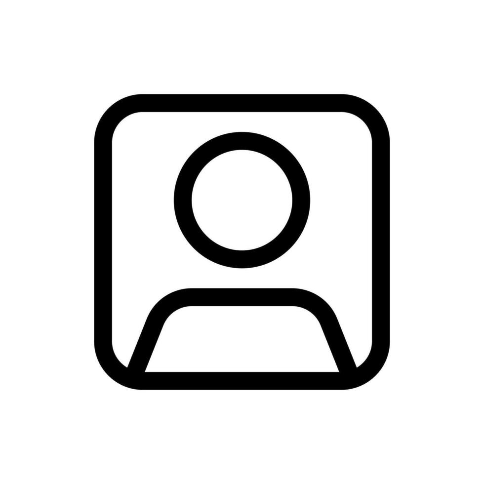 Simple Account icon. The icon can be used for websites, print templates, presentation templates, illustrations, etc vector