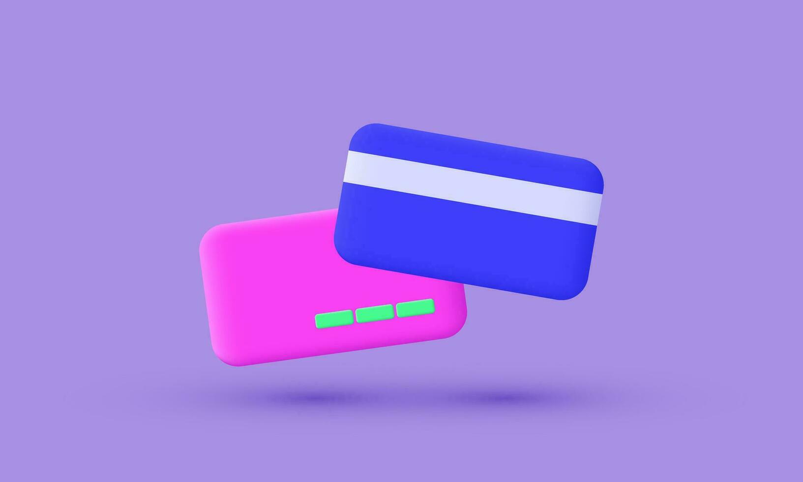 illustration unique vector card contactless payments cartoon icon 3d symbols isolated on background