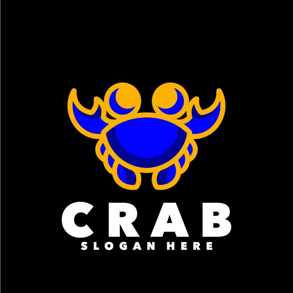 Crab line art vector