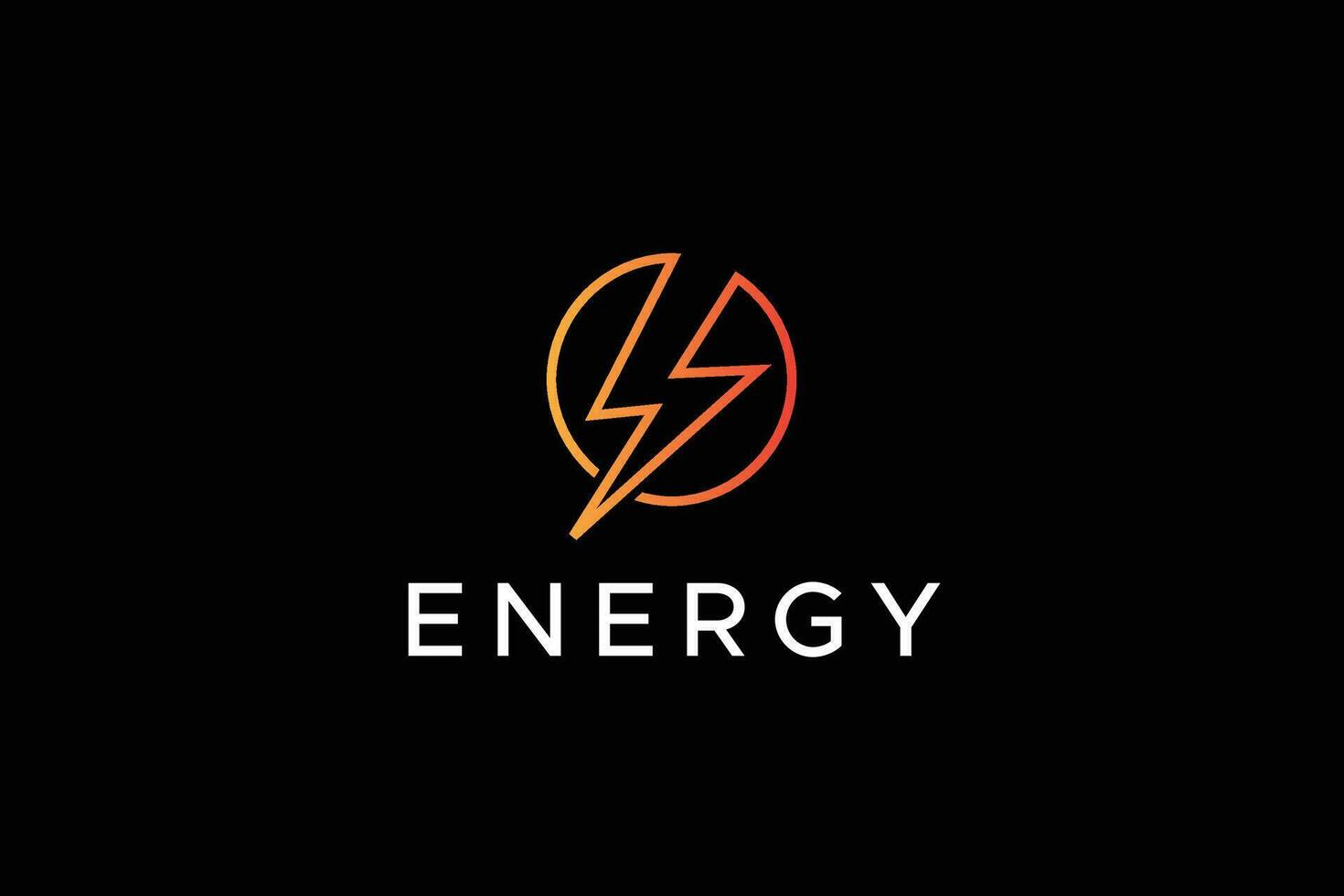 poder y energía eléctrico símbolo negocio logo vector