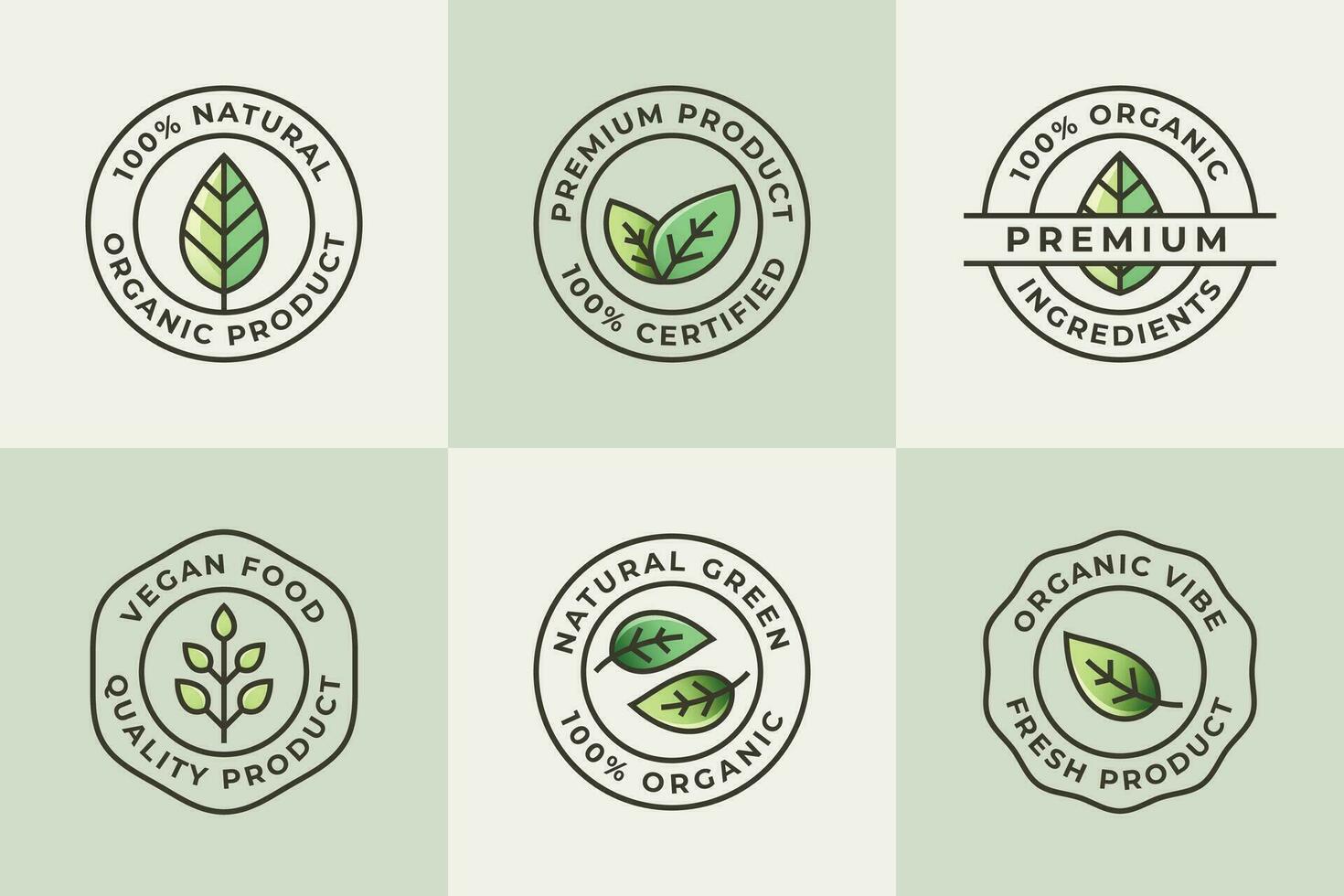 Simple badge for natural and organic signs products. Vector template illustration concepts for web design, packaging design, promotion and commercial.