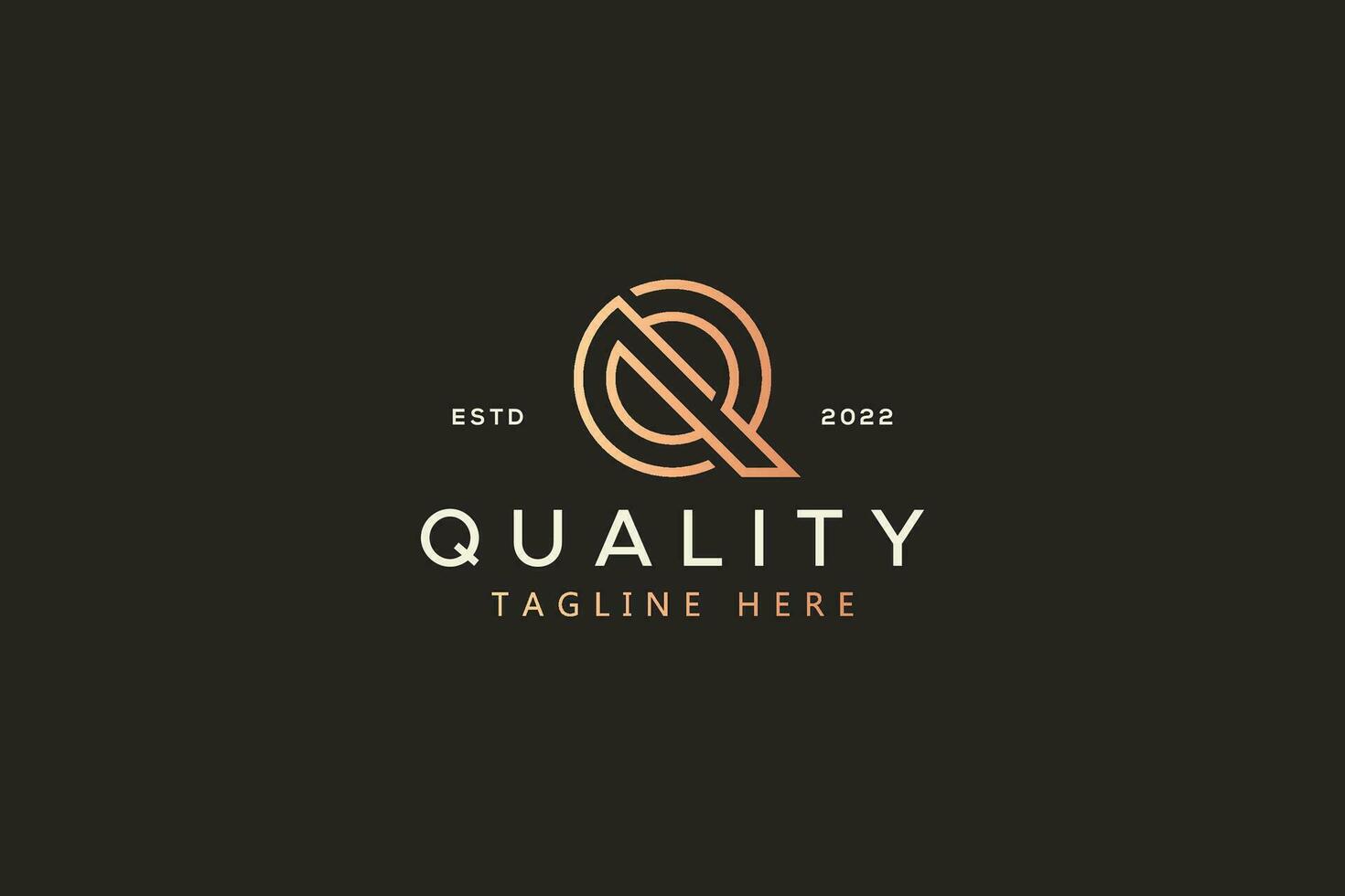 Premium Monogram Letter Q Logo vector