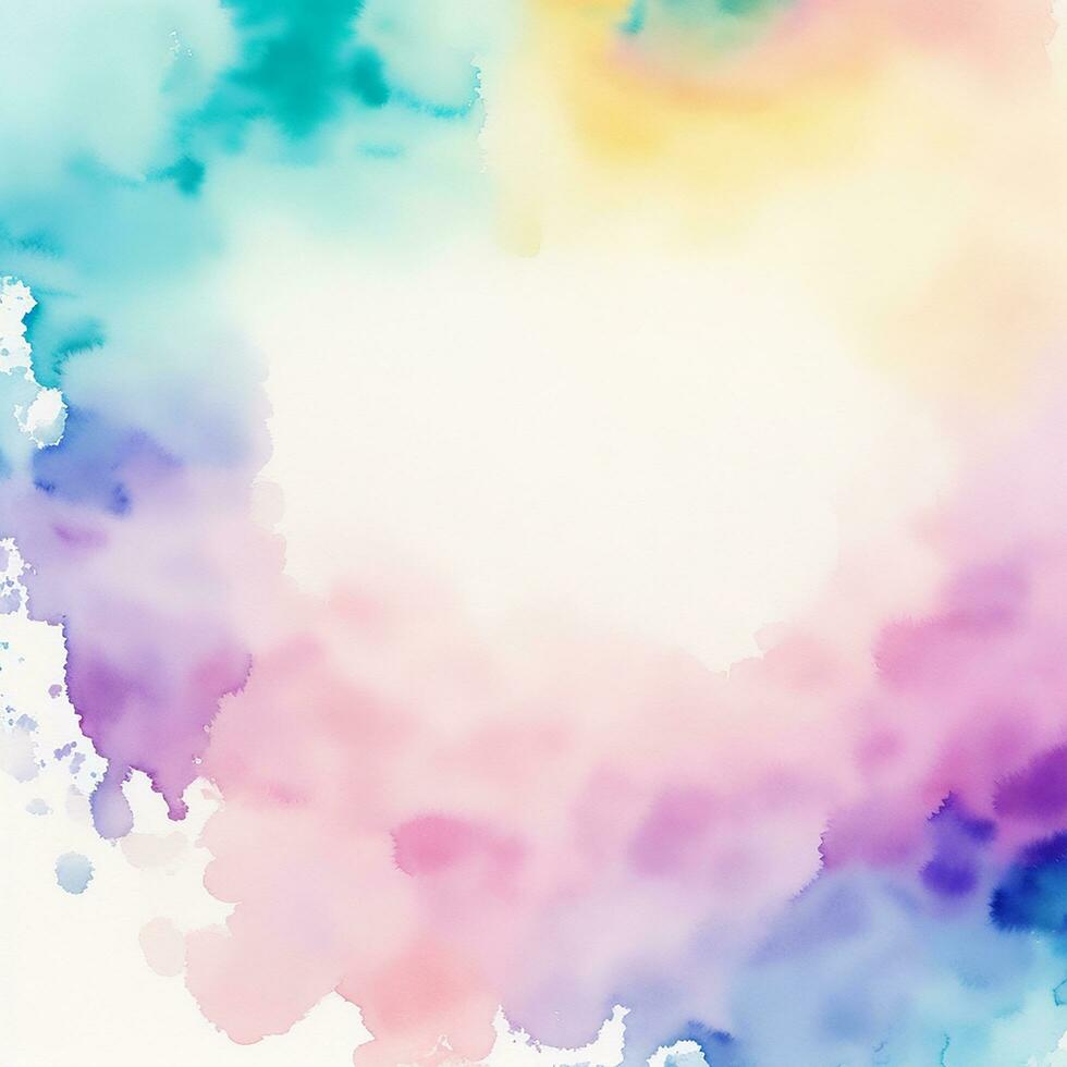 Watercolor Floral Design, Ai Generated photo