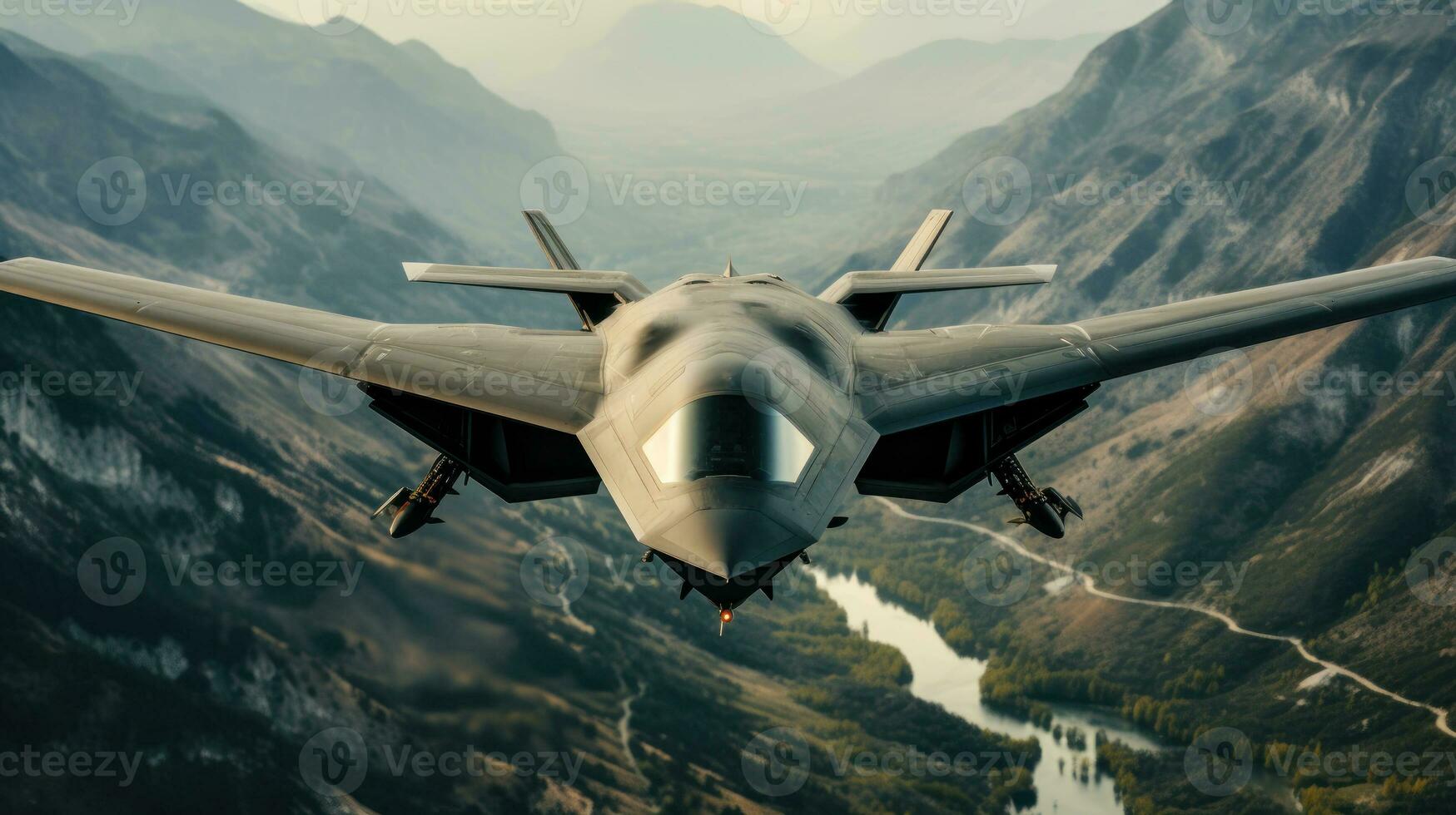supersonic combat military aircraft generative ai photo