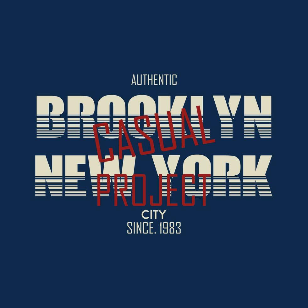 brooklyn nuevo York ciudad urbano calle, gráfico diseño, tipografía vector ilustración, moderno estilo, para impresión t camisa