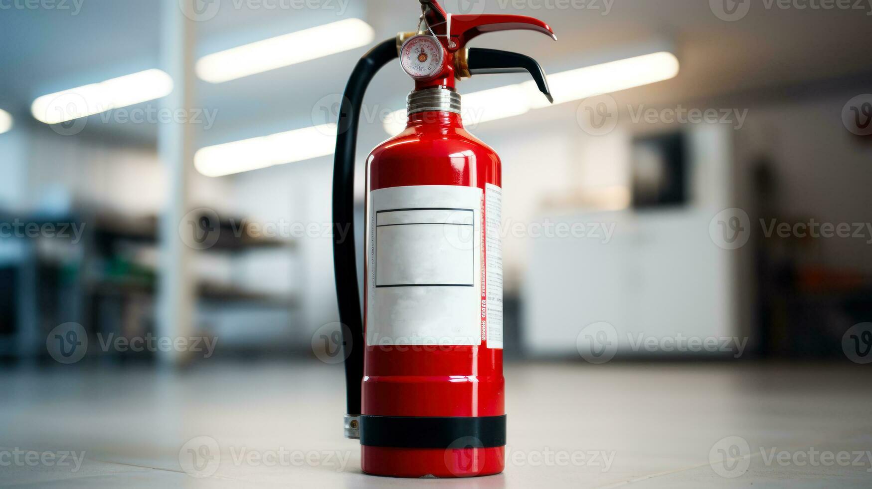 red fire extinguisher generative ai photo