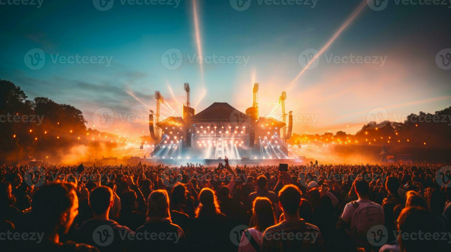 musical event festival open air generative ai photo