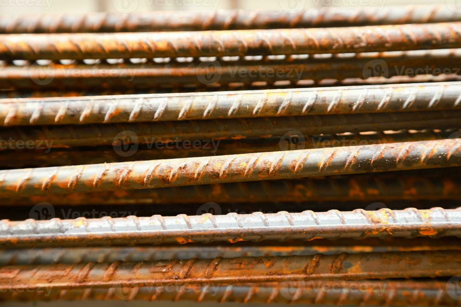 building iron bar which is often used for building construction frames photo