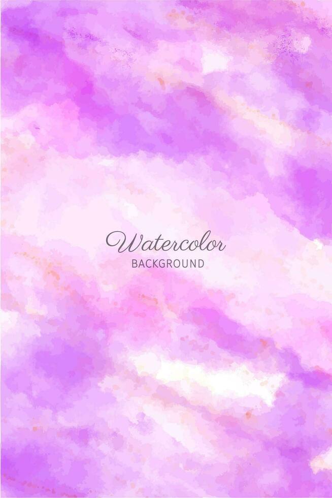 Abstract watercolor background violet fantasy vector