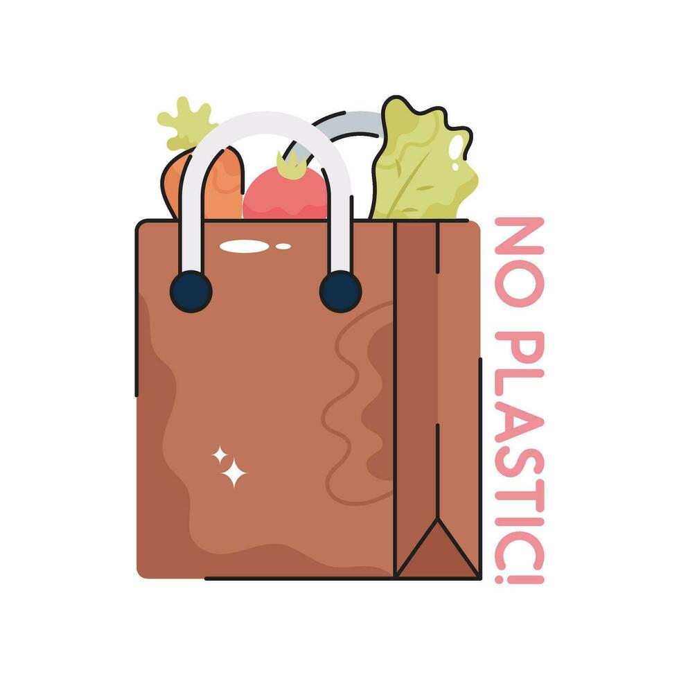 No plastic doodle vector colorful  Sticker. EPS 10 file