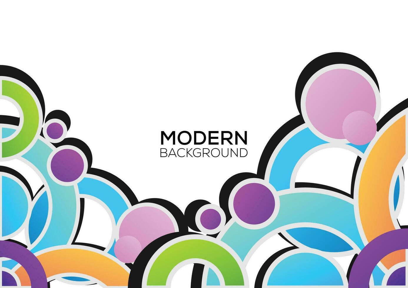 3d circle geometric background abstract design vector