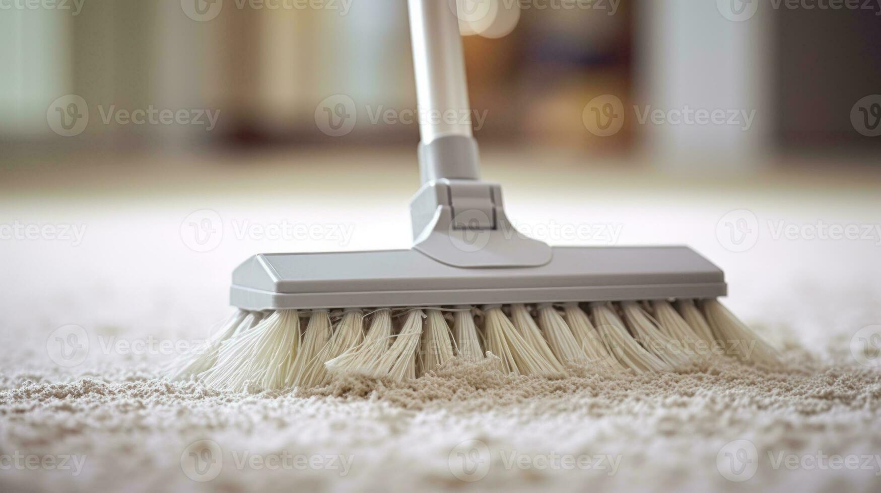carpet sweeper, house cleaning generative ai photo