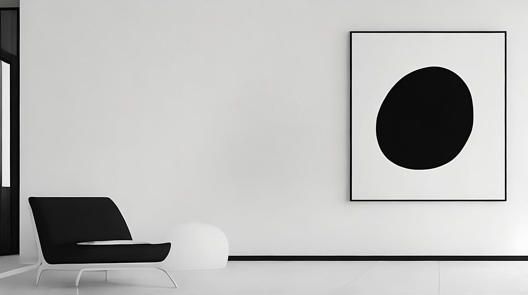modern bright interiors apartment Living room mockup illustration 3D rendering computer generated image photo