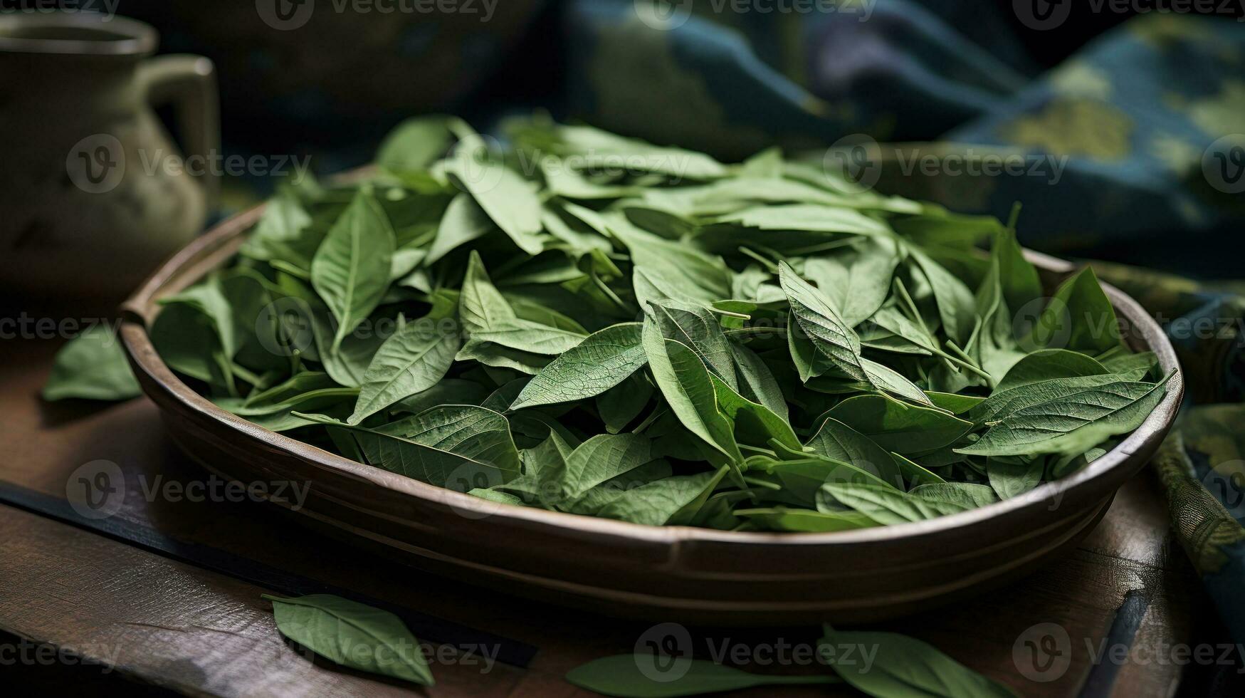 green coca leaves generative ai 27719566 Stock Photo at Vecteezy