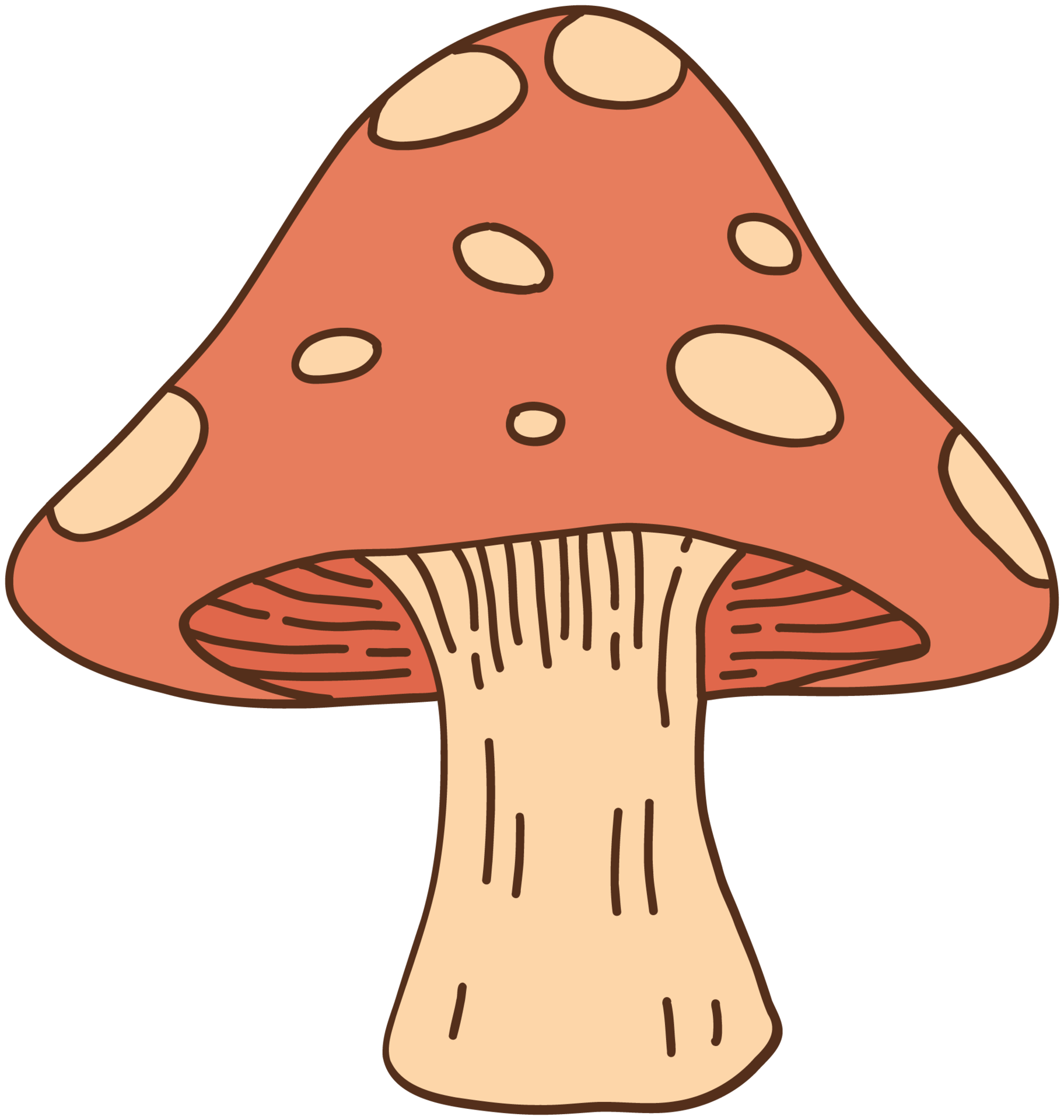 doodle freehand sketch drawing of wild mushroom mushroom. 27720293 PNG