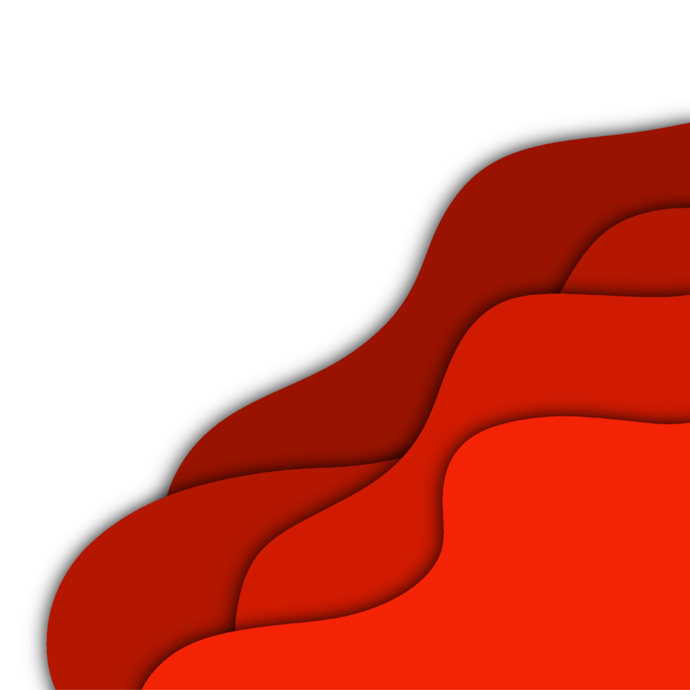 Gradient Red Frame Border png