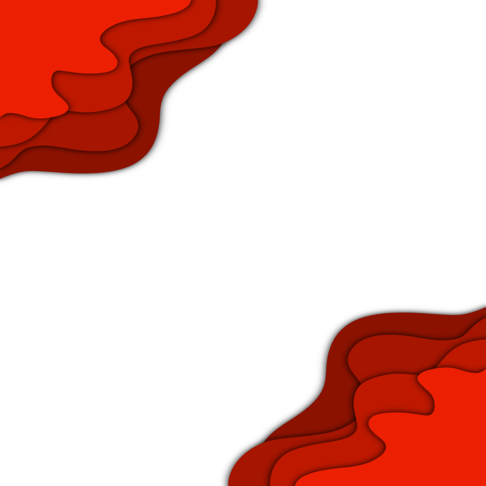 Gradient Red Frame Border png