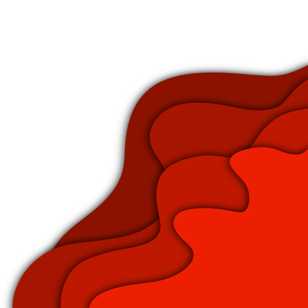 Gradient Red Frame Border png