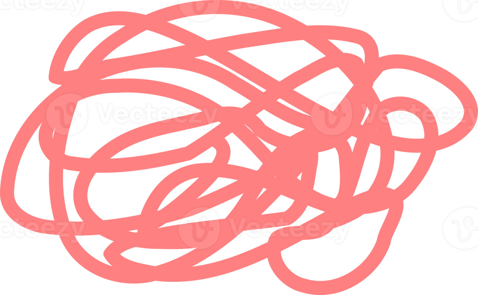 Abstract line tangle doodle icon png