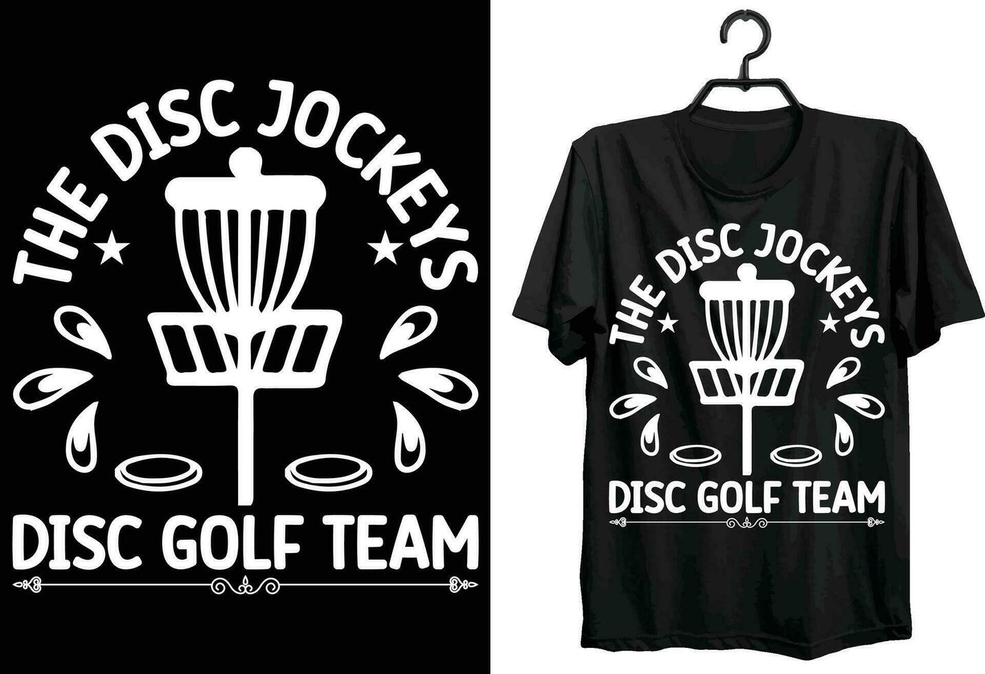 Disc Golf T-shirt Design. Funny Gift Item Disc Golf T-shirt Design For All Disc Golf Players And Lovers. vector