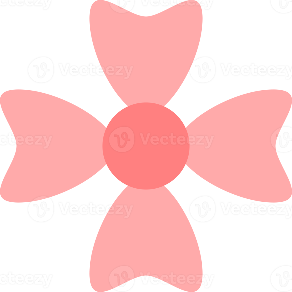 carino rosa fiore disegno icona scarabocchio png