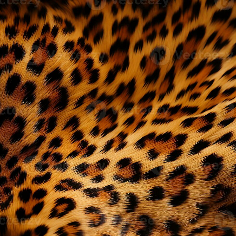 realistic leopard, gypard fur texture. generated AI photo