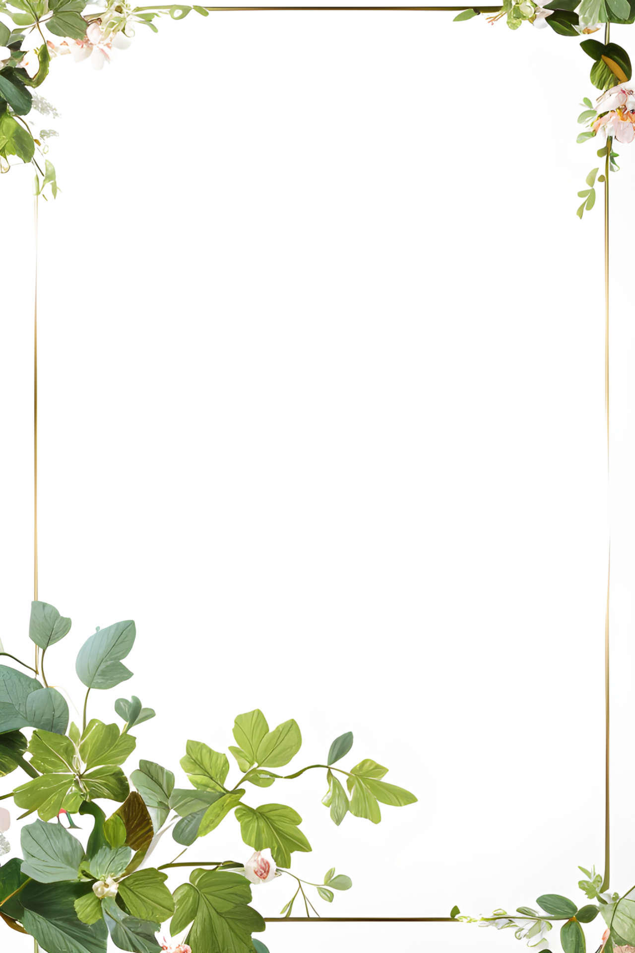 Vines Border Frame Ai Generative 27722390 PNG