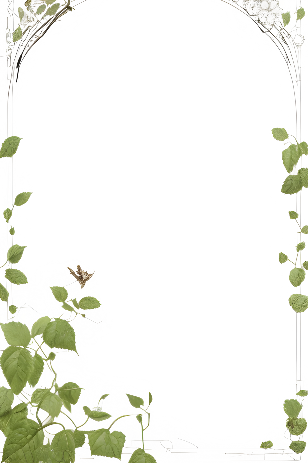 Vines Border Frame Ai Generative 27722394 PNG