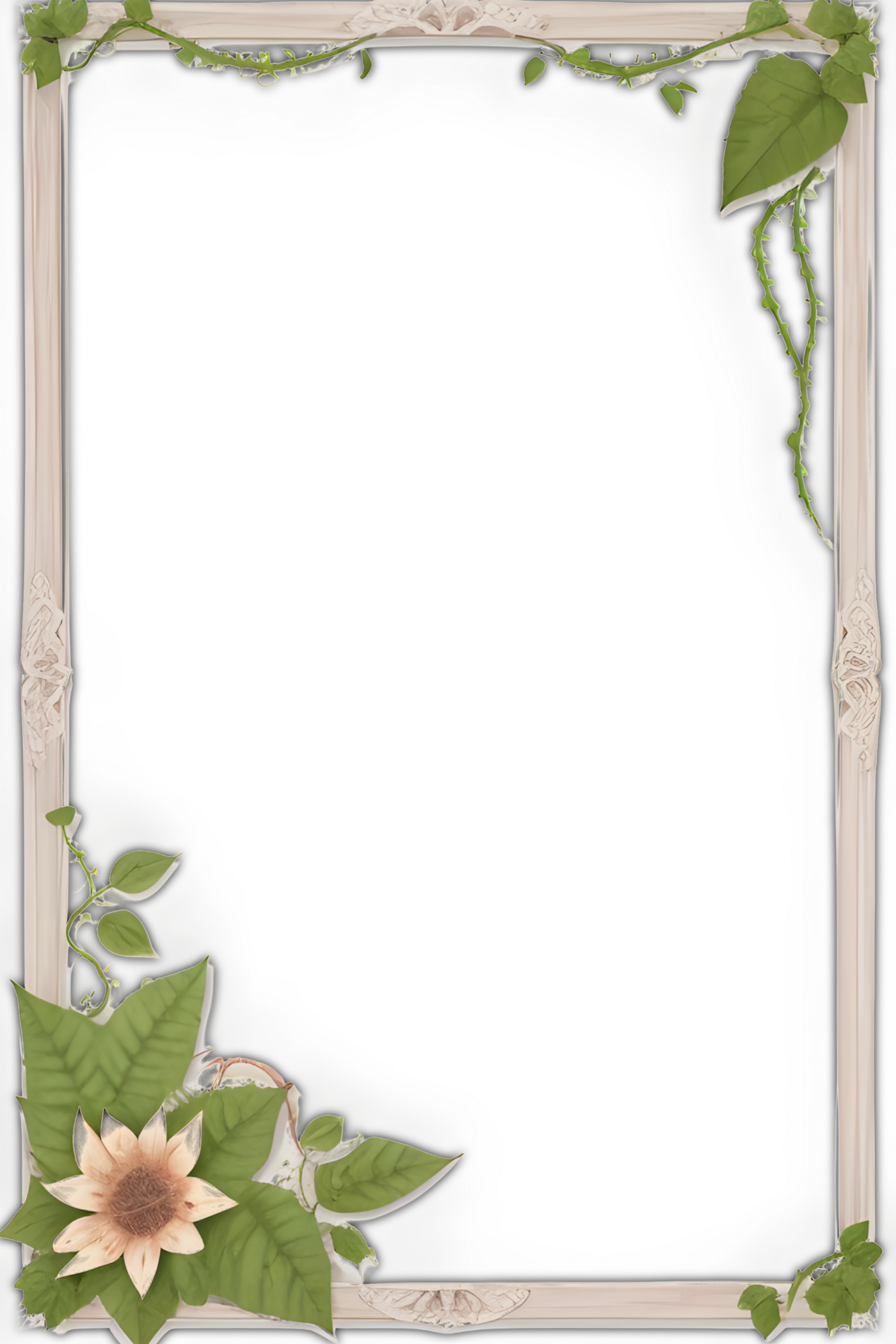 Vines Border Frame Ai Generative 27722402 PNG