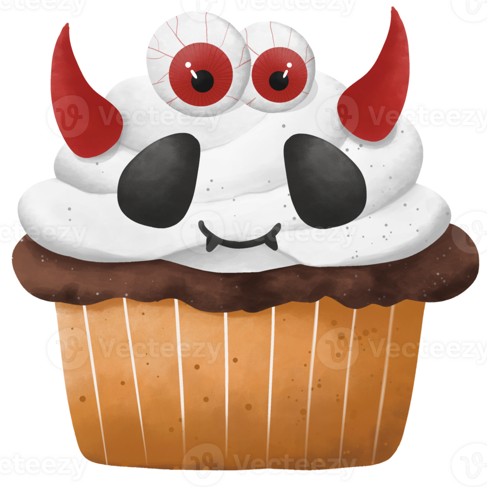 halloween cupcake character png
