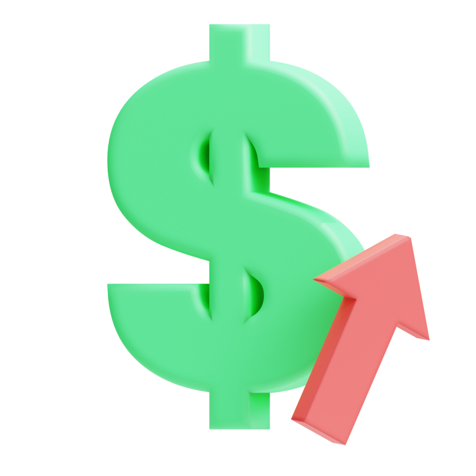 dollar sign with arrow and dollar sign icon on transparent background png