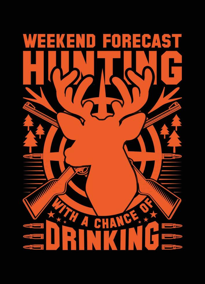 HUNTING T SHIRT DESIGN vector