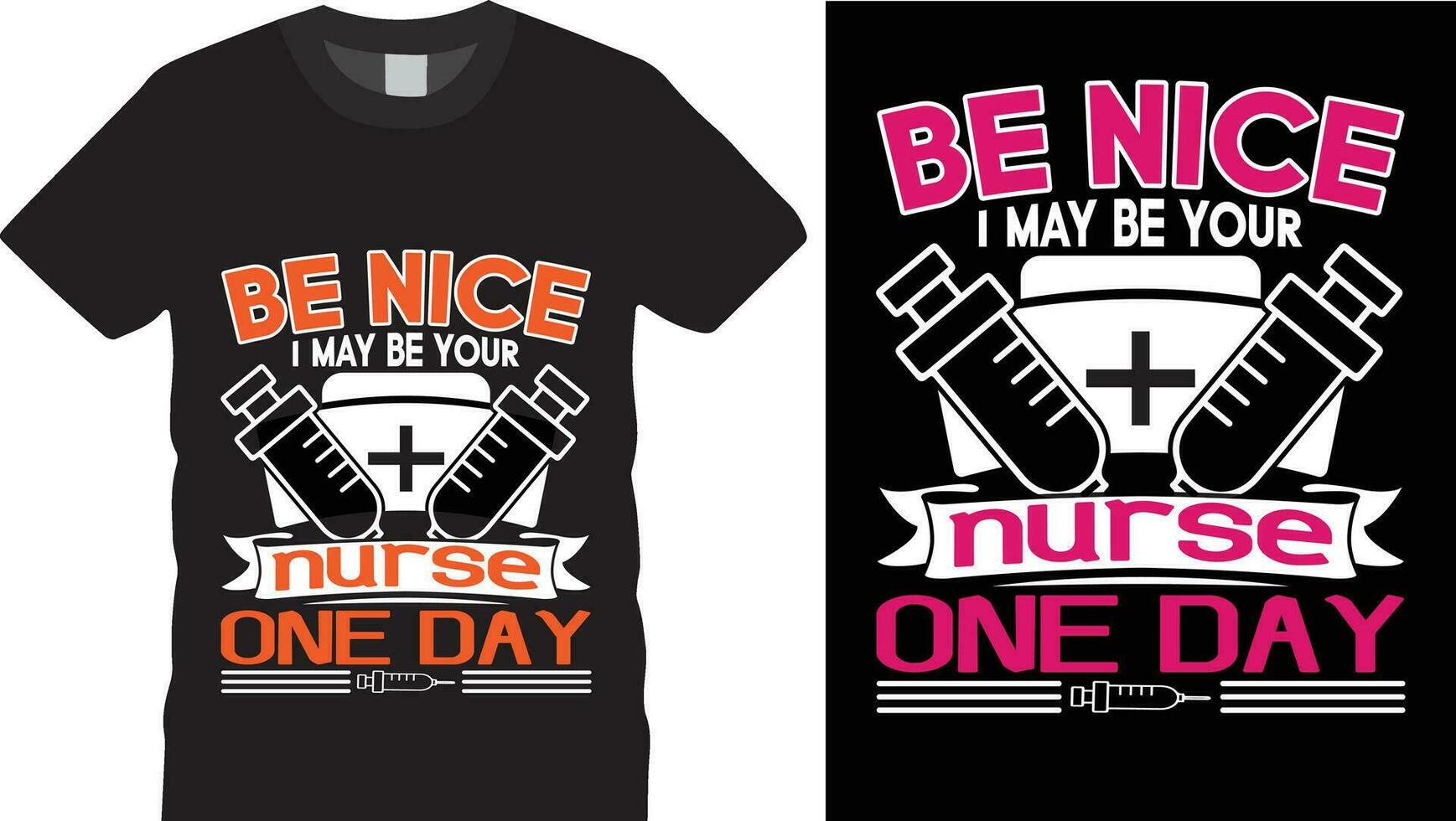 nurse t shirt design vector