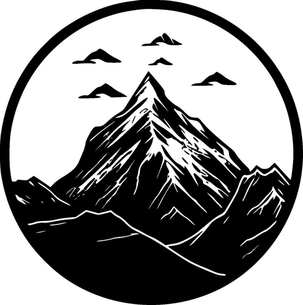 Mountain - High Quality Vector Logo - Vector illustration ideal for T-shirt graphic