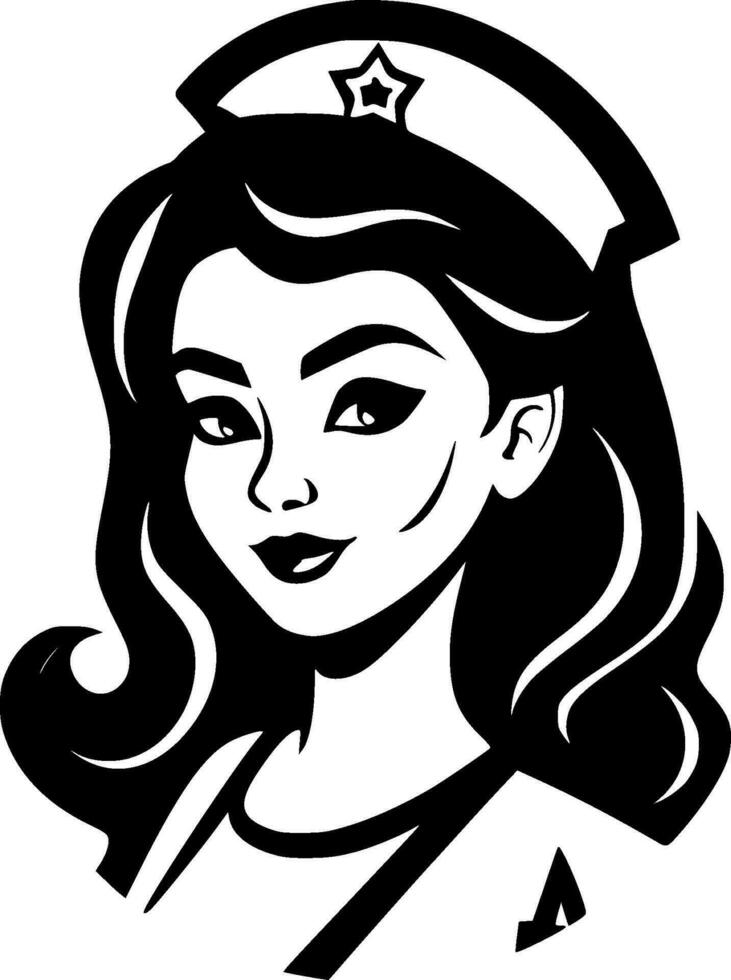 enfermero - alto calidad vector logo - vector ilustración ideal para camiseta gráfico