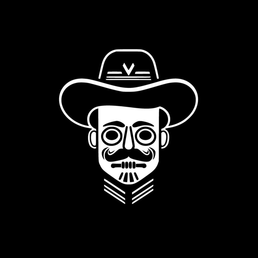 mexicano - minimalista y plano logo - vector ilustración