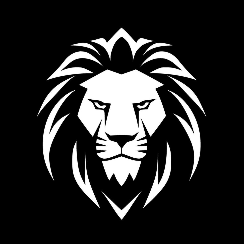 Lion - Minimalist and Flat Logo - Vector illustration