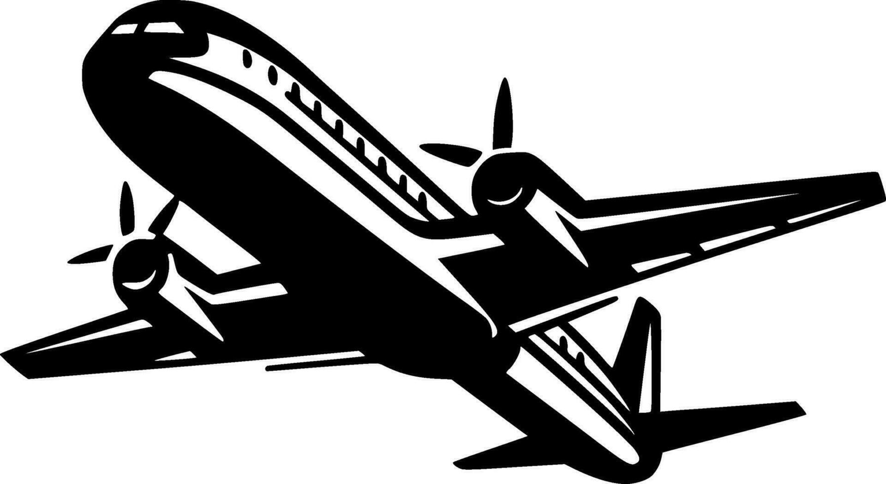 Plane - High Quality Vector Logo - Vector illustration ideal for T-shirt graphic