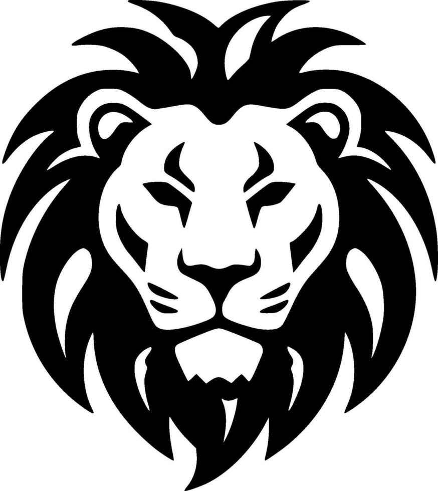 Lion - Minimalist and Flat Logo - Vector illustration