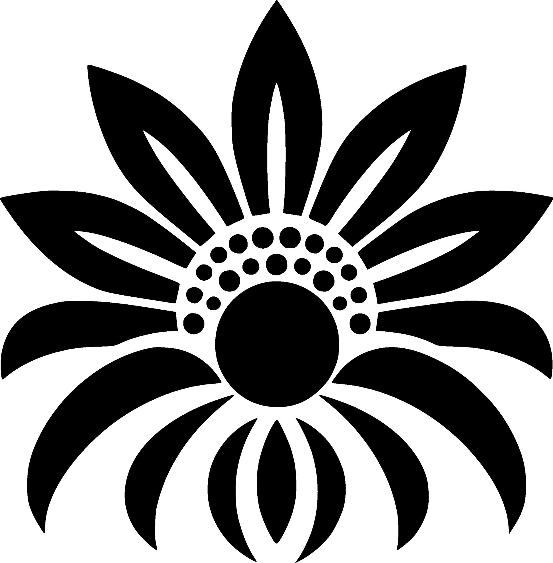 Flower, Black and White Vector illustration 27723879 Vector Art at Vecteezy
