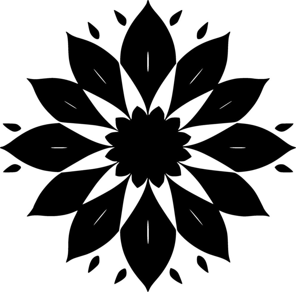 Flower - Minimalist and Flat Logo - Vector illustration